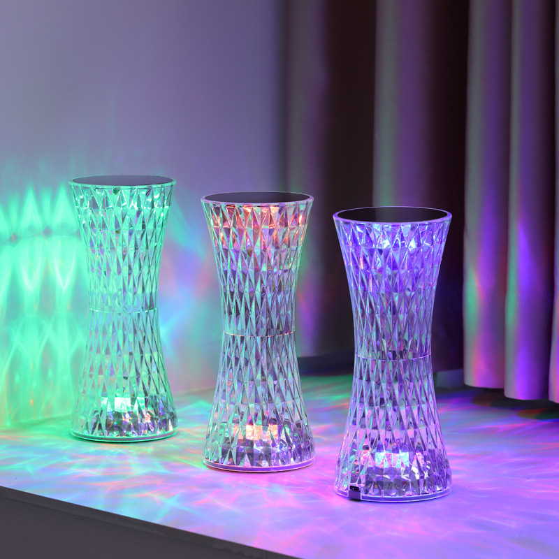 Lightings Decoration - Kristal Başucu Masa Lambaları Noel Akrilik