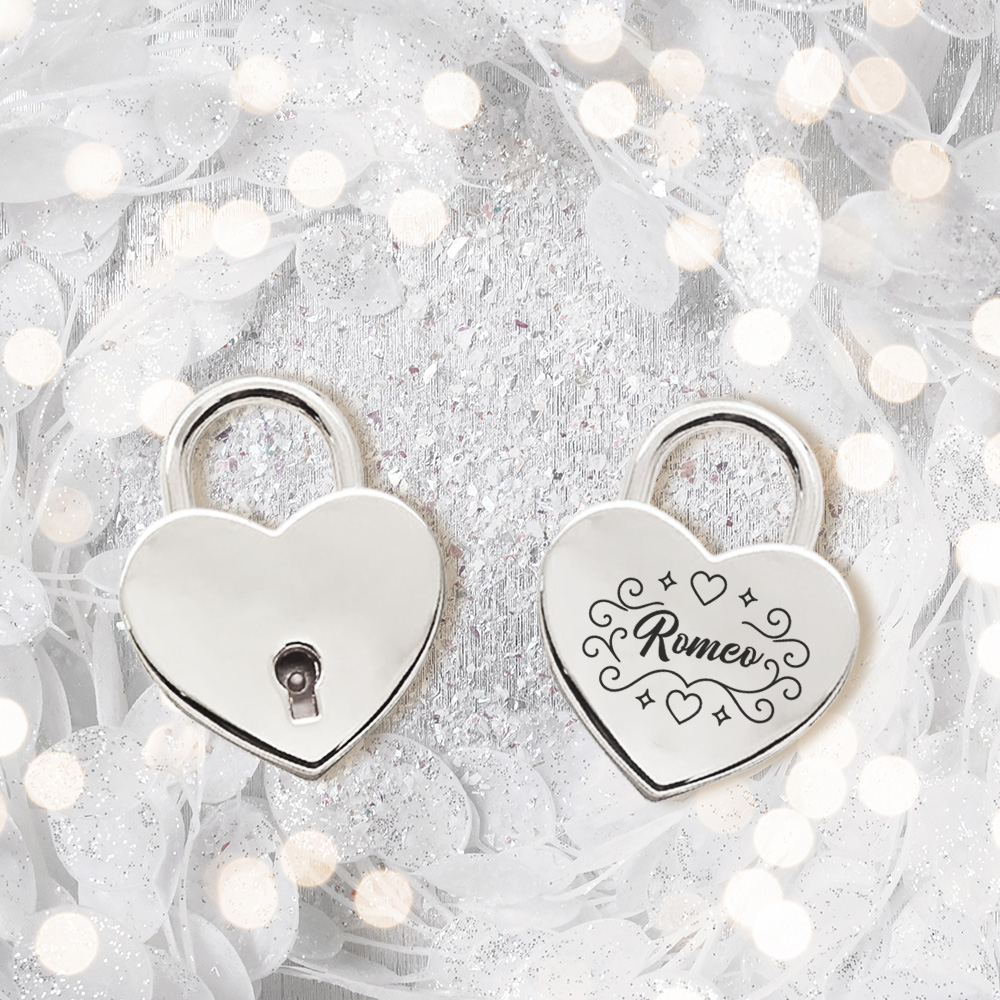 Lighting Decor Wedding - Kişiselleştirilmiş Aşk Kilidi Işıklı Lüks Aşk