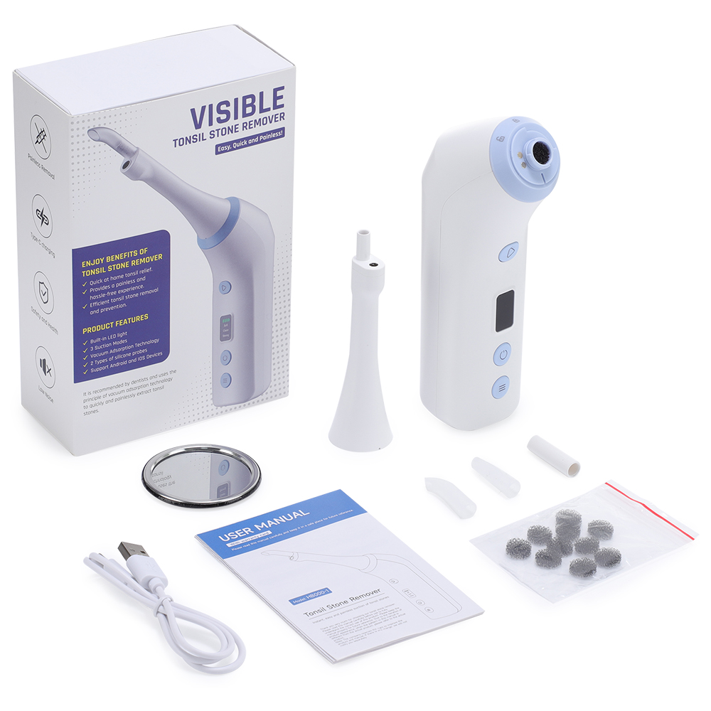 Lighting Visual - Akıllı Görsel Tonsil Taşı Temizleme Seti,