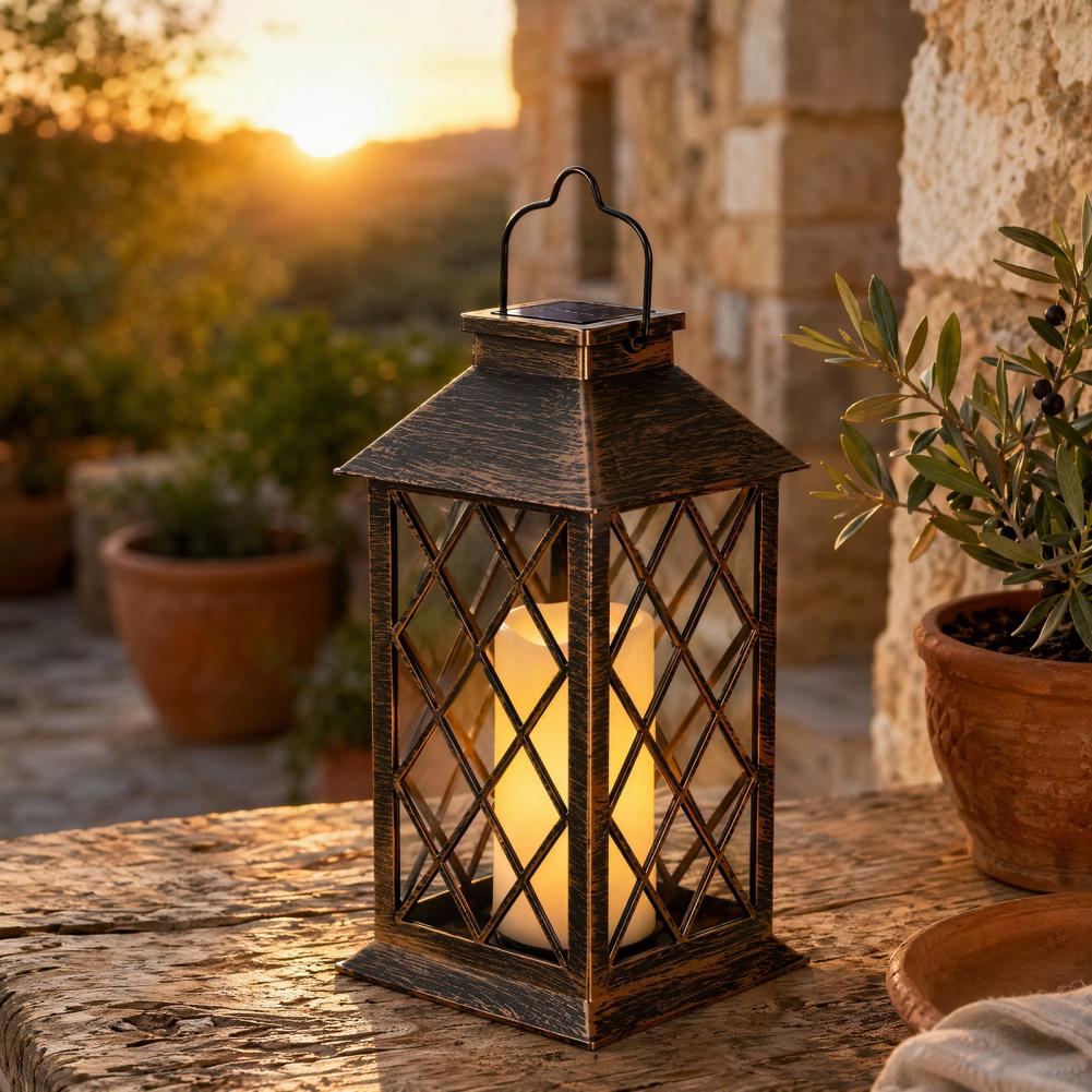 Lighting Decoration Outdoor - Retro Güneş Enerjili Fener, Dış Mekan