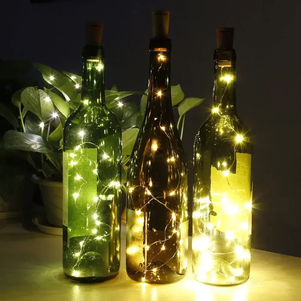 Decor Lighting Cork - Mantarlı LED Şarap Şişesi Işıkları 0.75M