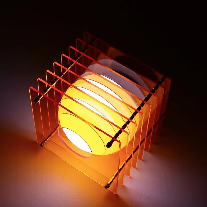 Room Decor Lighting Lamp - DIY Ay Lambası Akrilik Bin Katmanlı