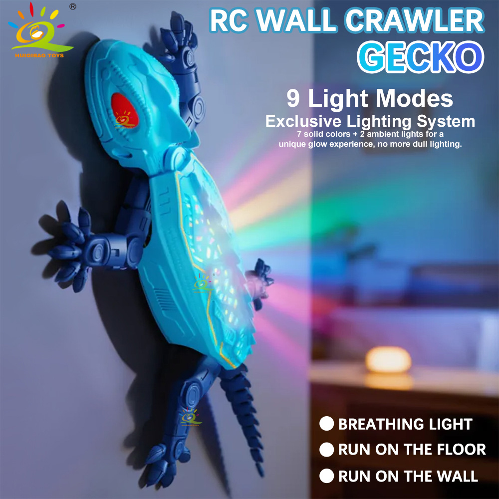 Gecko Lighting & Decor - RC Elektrikli Gecko Oyuncak, Renkli Işıklar,