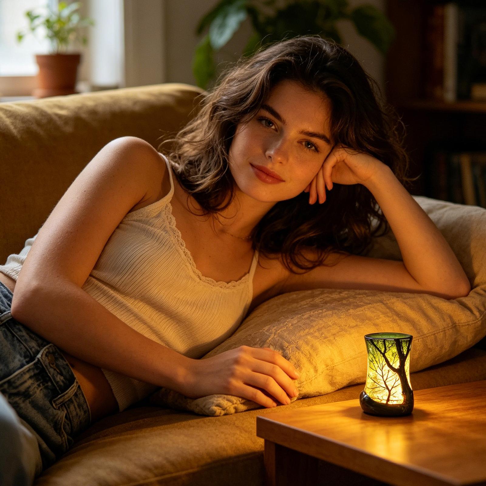 Başucu Masa Lambası Orman Gece - Lightings Decoration incelemesi ve fiyatı