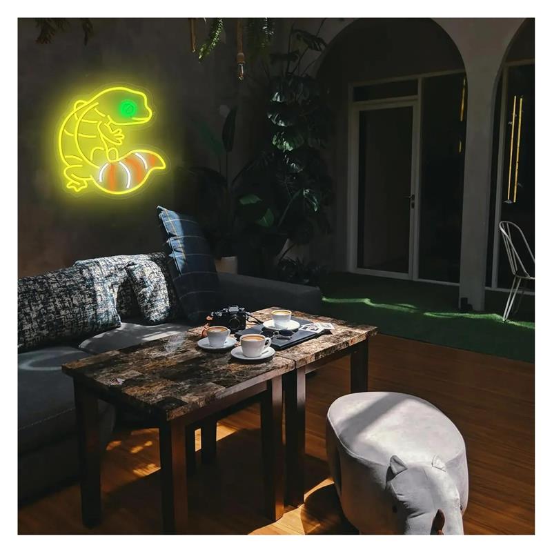 Gecko Şekli Neon Burcu Anime I - Gecko Lighting & Decor incelemesi ve fiyatı