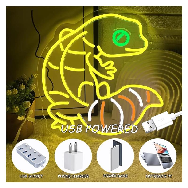 Gecko Şekli Neon Burcu Anime I - Gecko Lighting & Decor incelemesi ve fiyatı