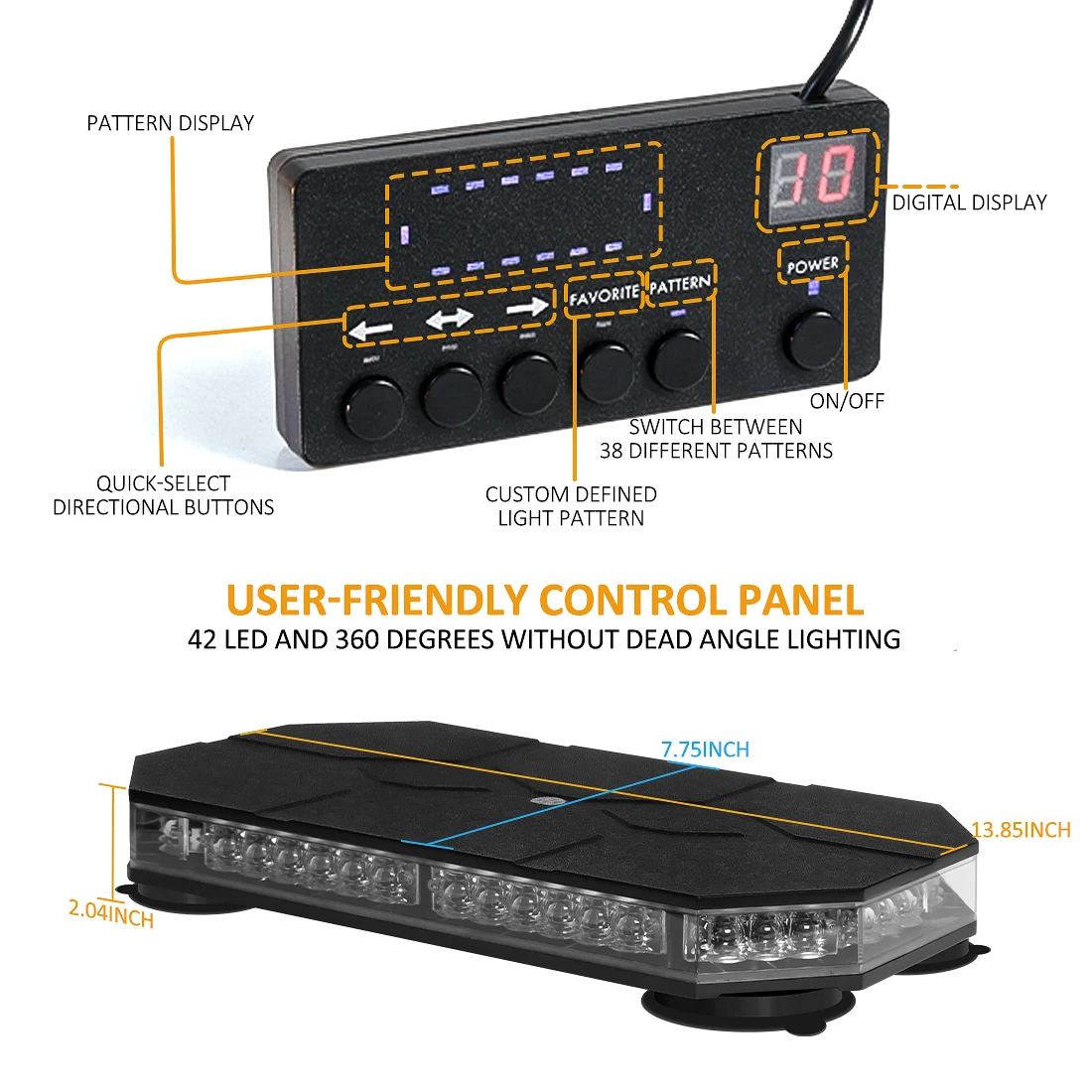 Yeni Araba Uyarı Lambası 42 LE - Touch Dimmer Lamp incelemesi ve fiyatı