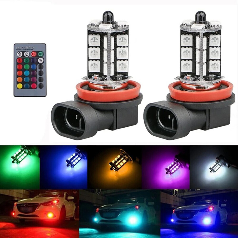 2x RGB H11 H9 H8 5050 27SMD Ar - Touch Dimmer Lamp incelemesi ve fiyatı