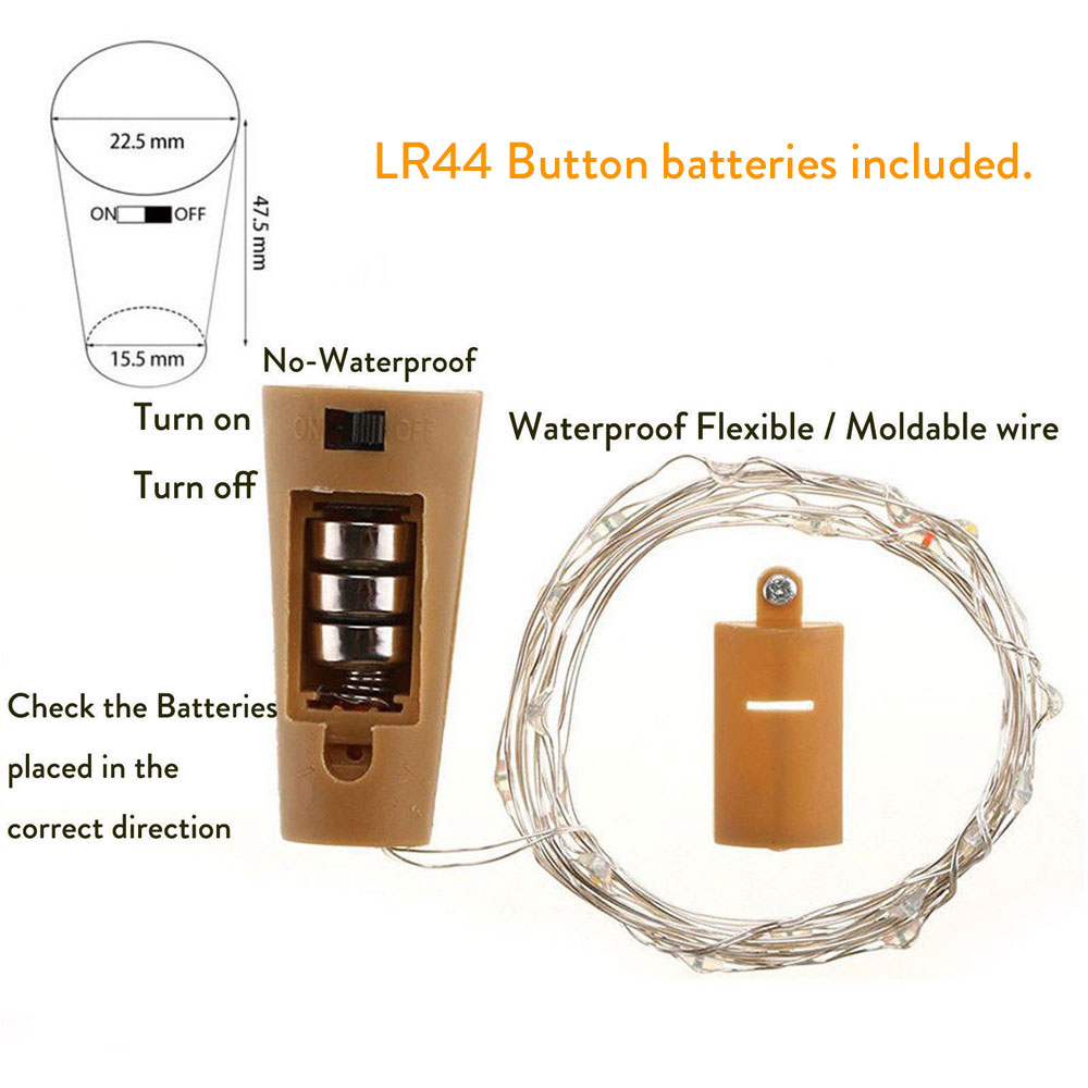 Sıcak Beyaz Bar LED Şişe Tıpas - Decor Lighting Cork incelemesi ve fiyatı