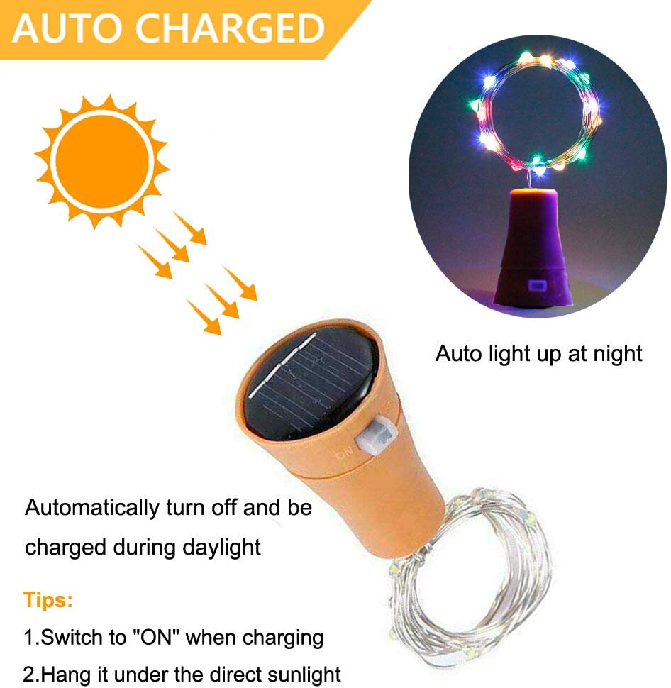 Güneş 10LED 15LED 20LED şarap  - Decor Lighting Cork incelemesi ve fiyatı