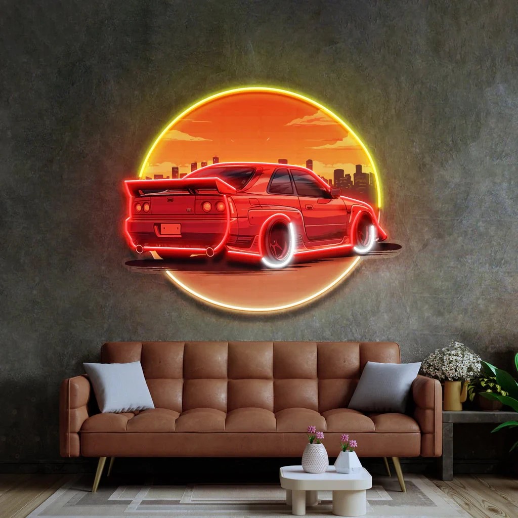 Şık Gün Batımı Araba Neon Duva - Bathroom Lighting Decor Ideas incelemesi ve fiyatı