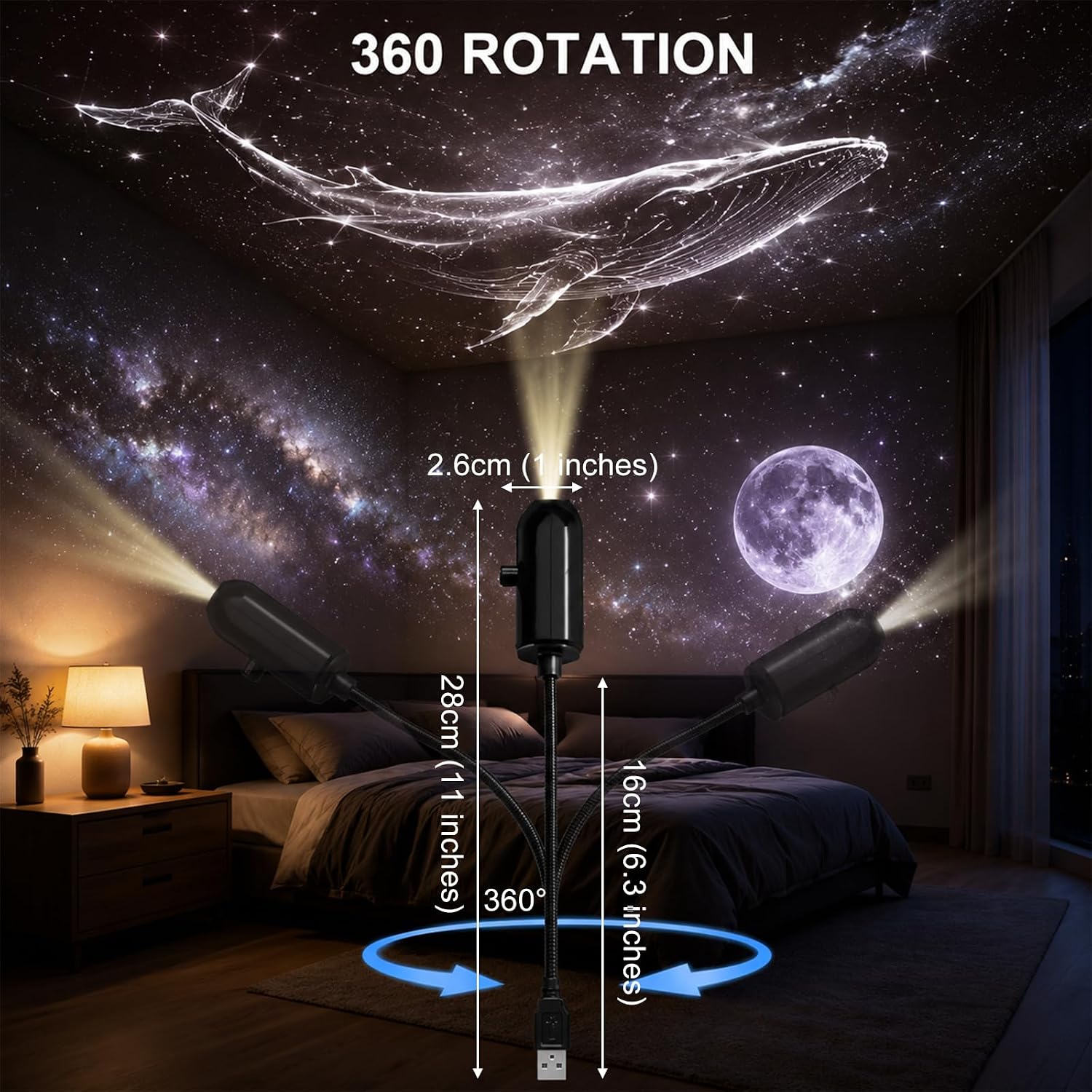Ay Yıldızlı Gökyüzü Gece Lamba - Led Moon Lamp incelemesi ve fiyatı