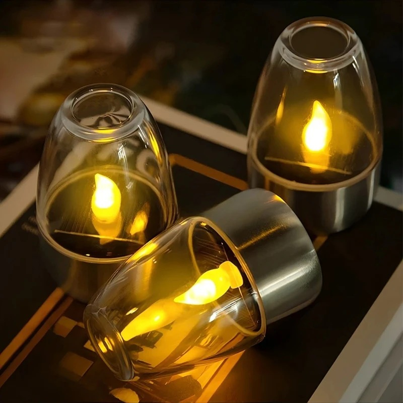 LED Güneş Mumları Işık Alevsiz - Outdoor Lighting Wedding Decor incelemesi ve fiyatı