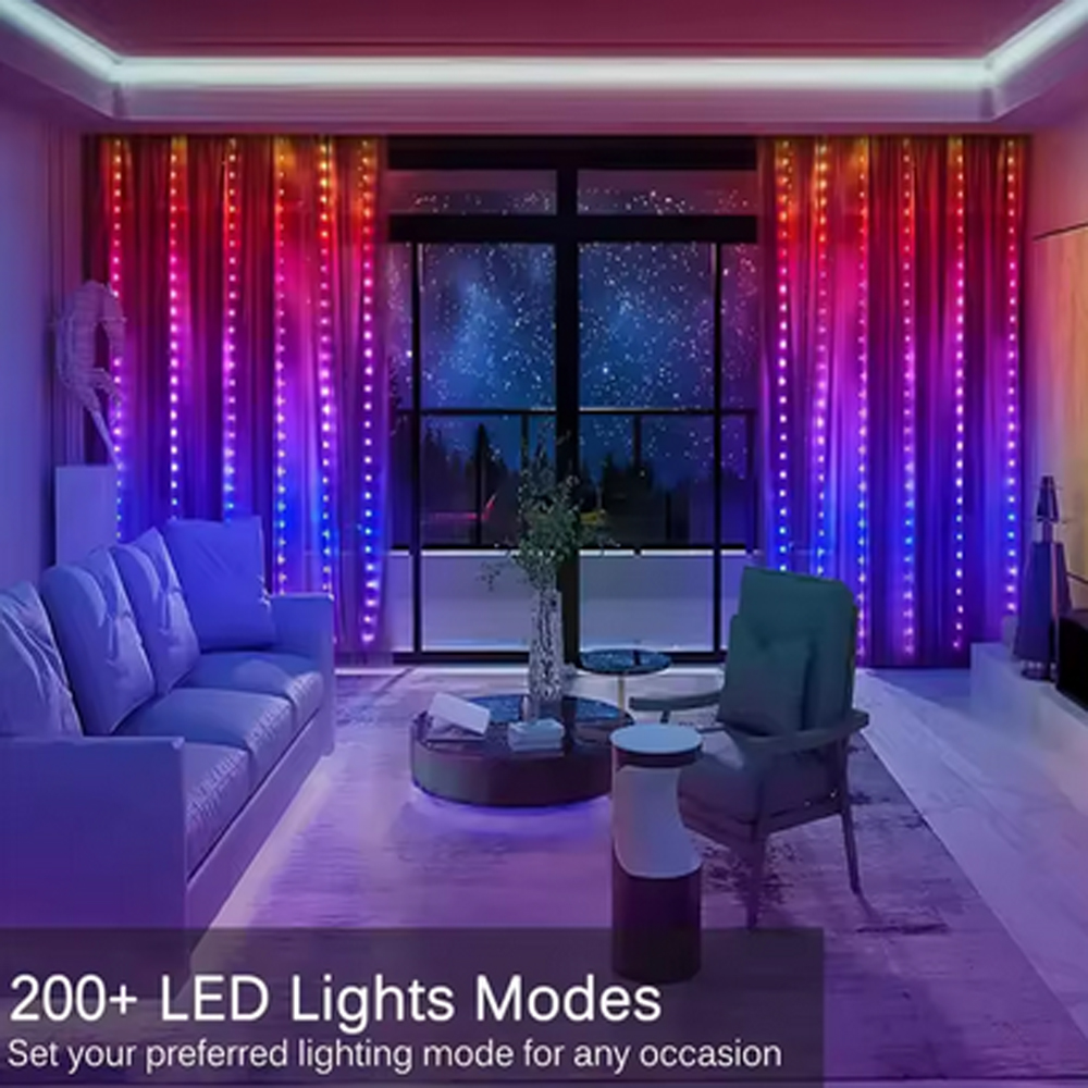 3 M RGB Akıllı LED Perde Işıkl - Lighting Decor Wedding incelemesi ve fiyatı